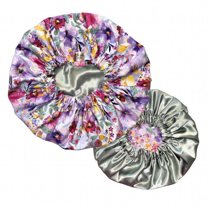 Spring Blooms Satin Lined Bonnet