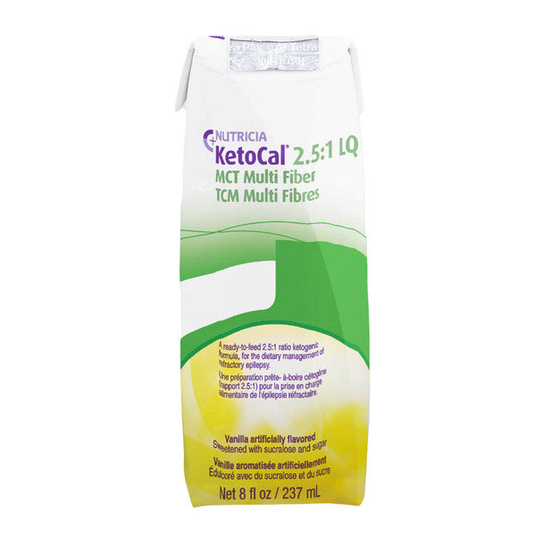 Nutricia North America KetoCal 2.5 Vanilla Oral Supplement / Tube Feeding Formula, 8 Oz. Carton 1132991