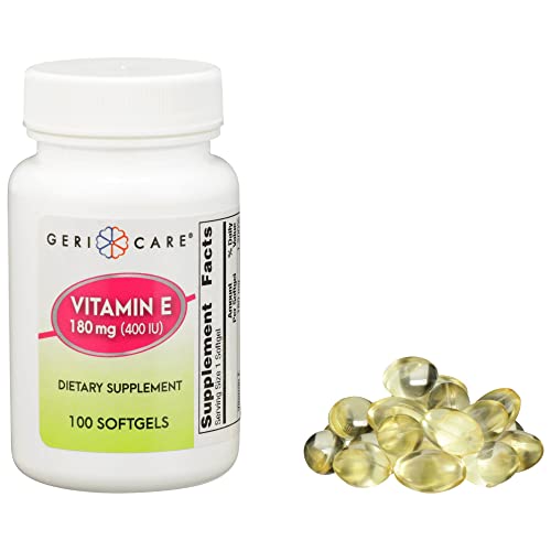 Geri-Care Vitamin E Supplement 400 IU Strength Softgel 100 Per Bottle