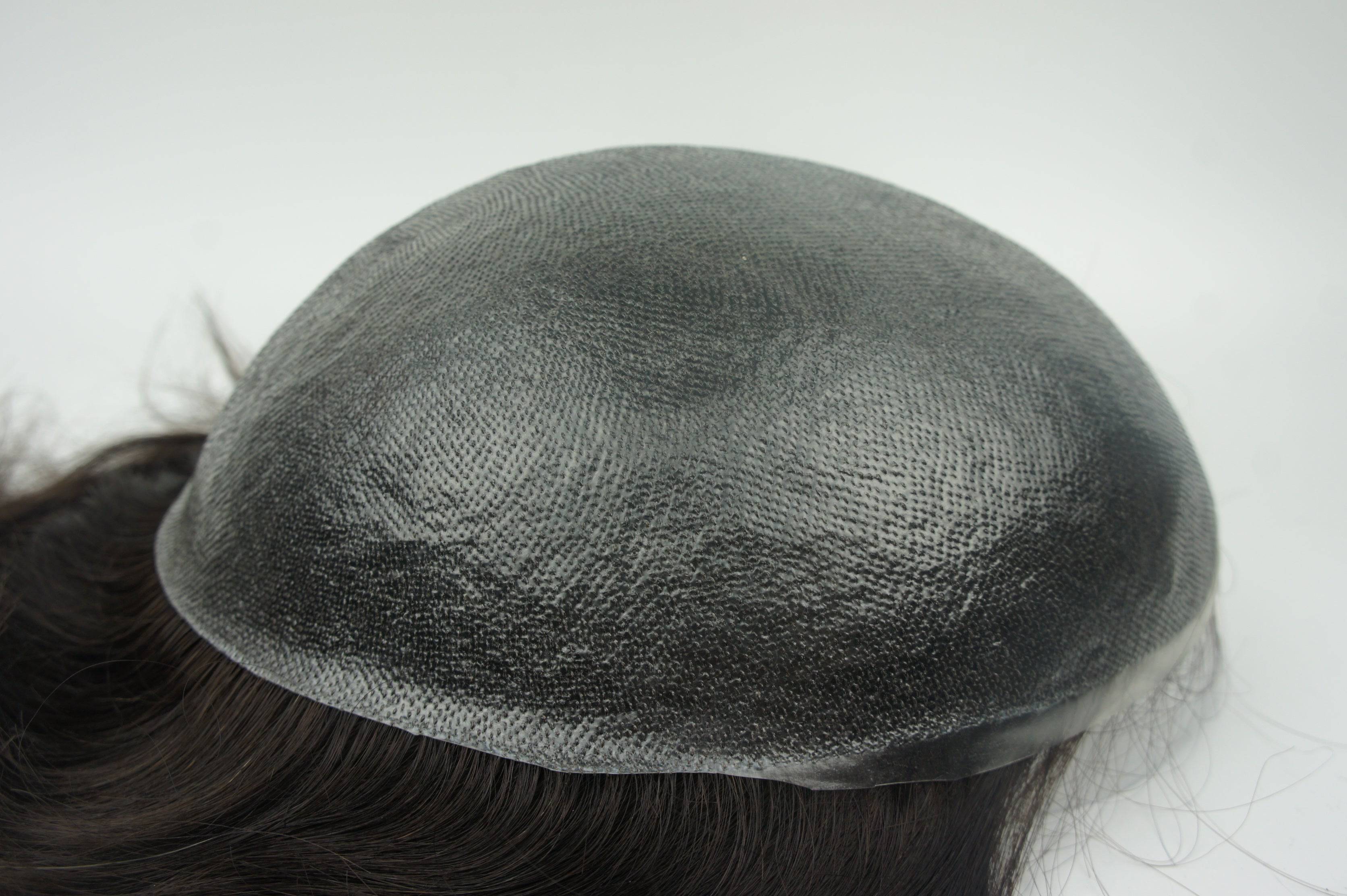 VIP Extensions Men's PU Skin Toupee, 100% Human Hair