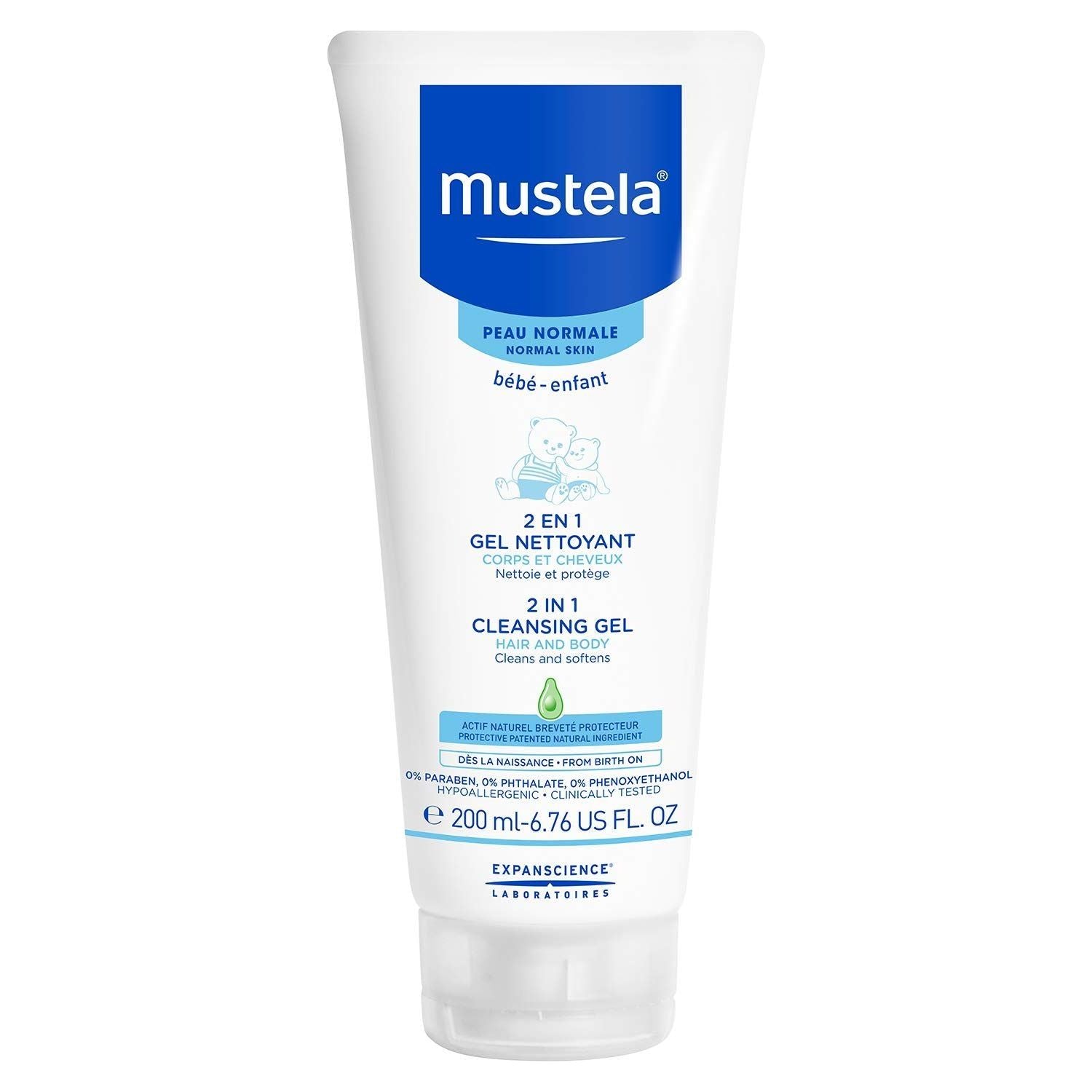 Mustela 2-in-1 Cleansing Gel  6.76 Oz