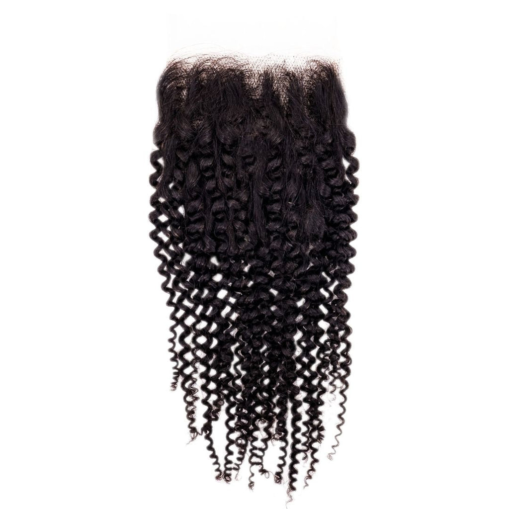 Afro Kinky Curly 4x4 Transparent Lace Closure