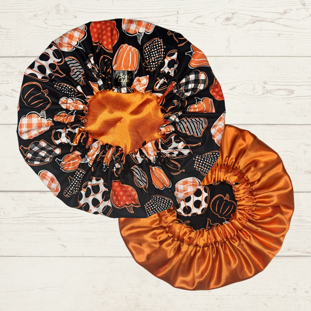Pumpkin Patch Satin Lined Bonnet
