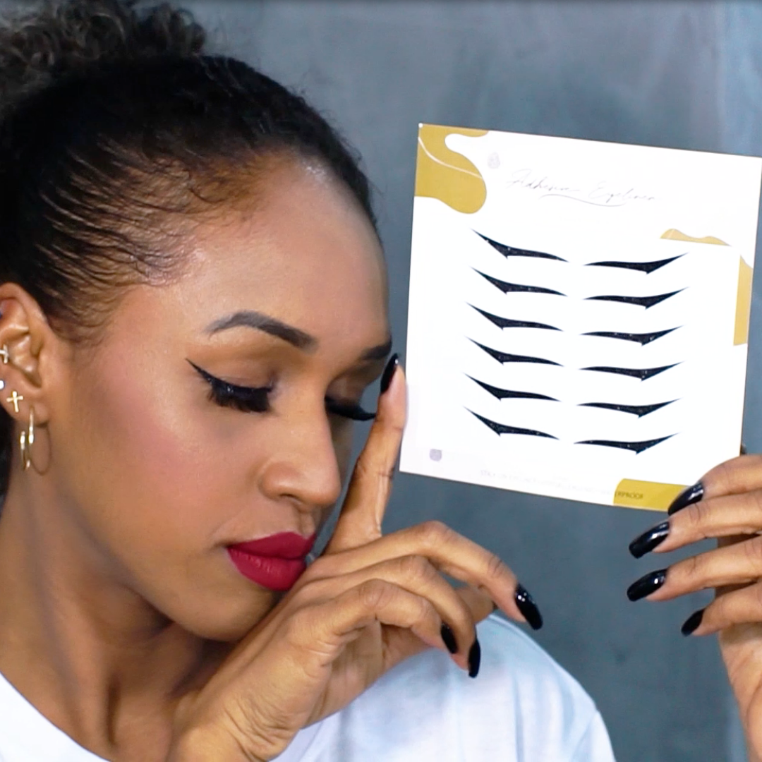 #3 Best-Seller Lifted Wing Set Eyeliner Sticker – Kitten Black (6 Pairs)