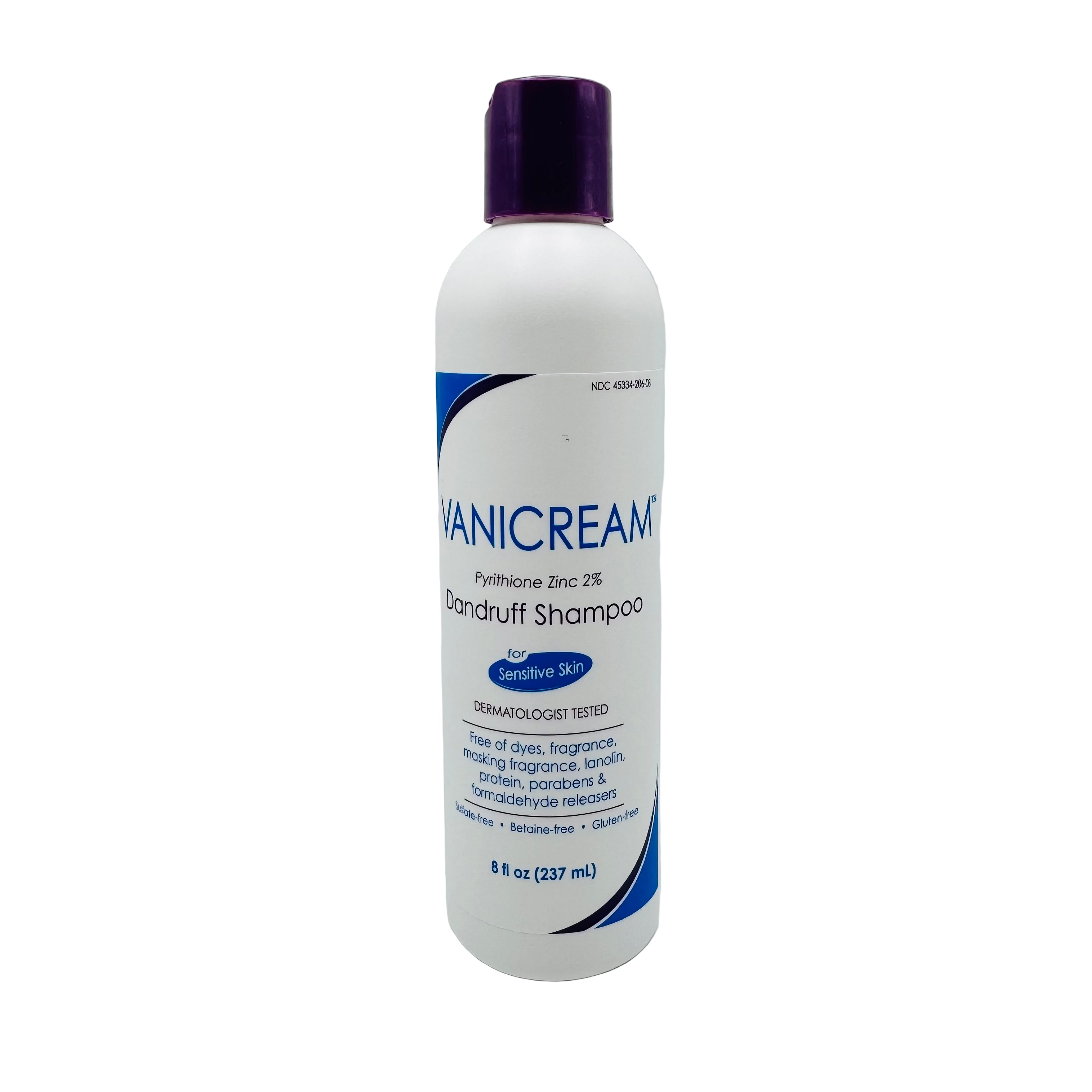 Vanicream Pyrithione Zinc 2% Dandruff Shampoo 8 oz