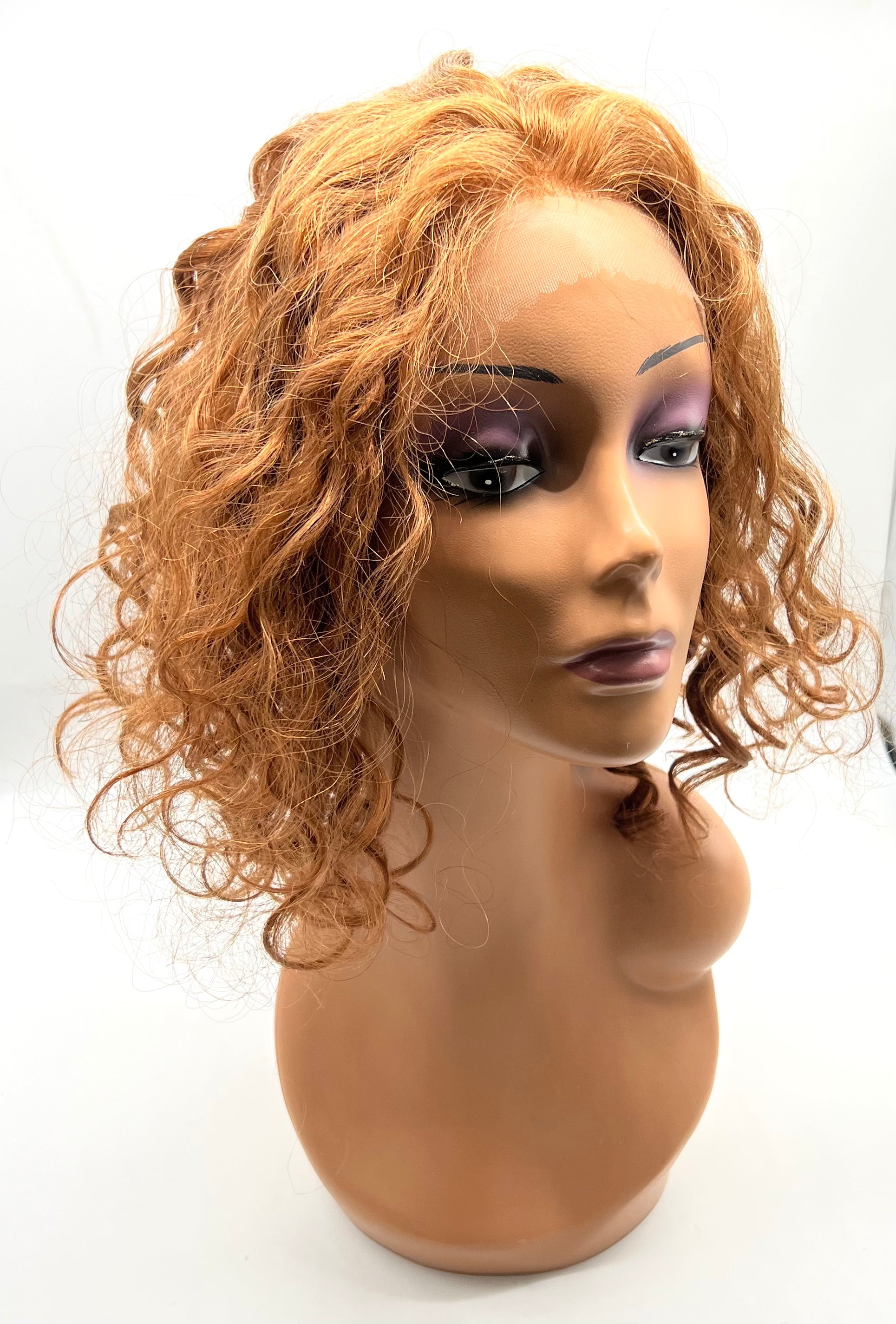 VIP Remy Human Hair Lace Front Wig '500', Curly, 15"