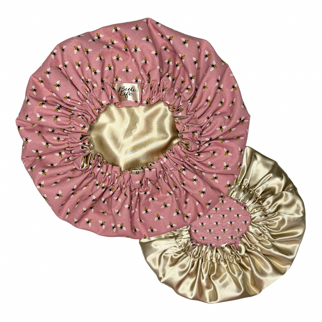 Bee Hive Satin Lined Bonnet