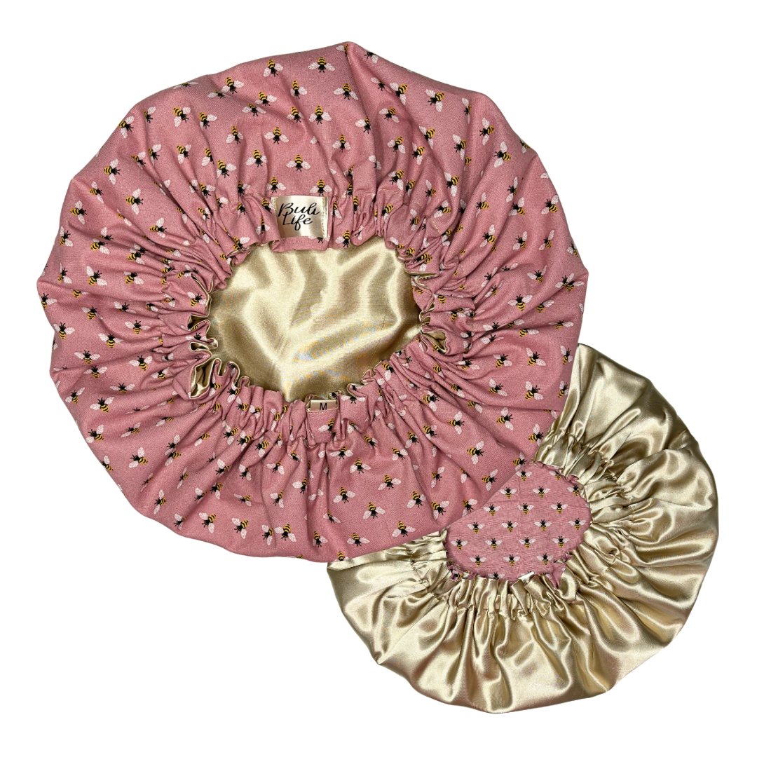 Bee Hive Satin Lined Bonnet