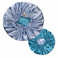 Baby Blue & Aqua Reversible Bonnet