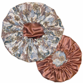 Mocha Paisley Satin Lined Bonnet