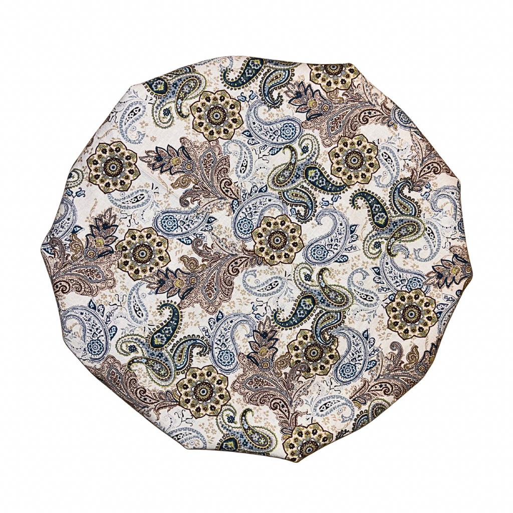 Mocha Paisley Satin Lined Bonnet