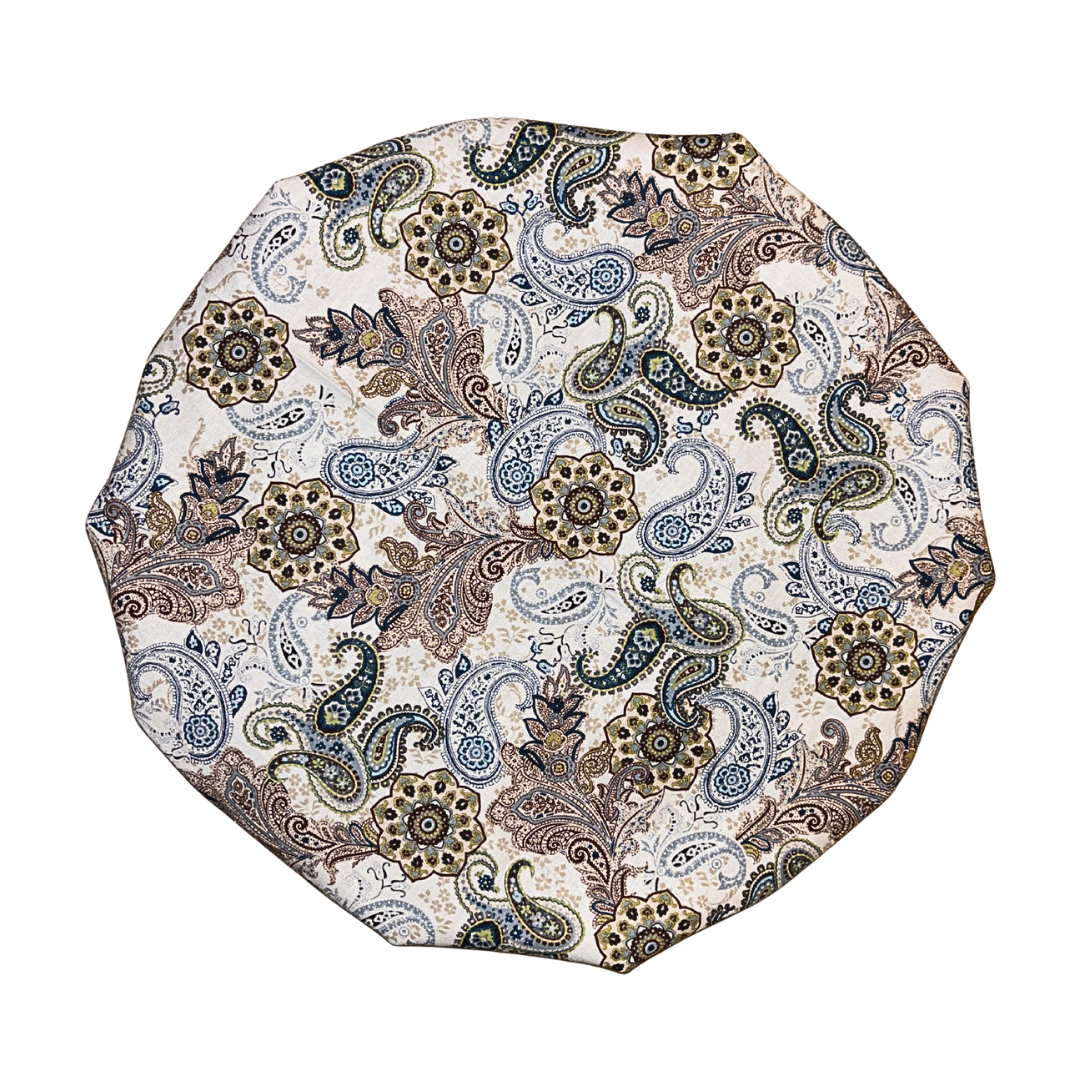 Mocha Paisley Satin Lined Bonnet