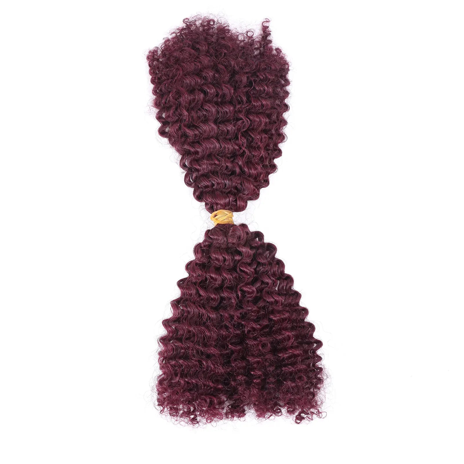 Ombre Honey Blonde Kinky Curly Human Hair Extensions | 50g Peruvian Crochet Bulk Hair (No Weft, Double Drawn)