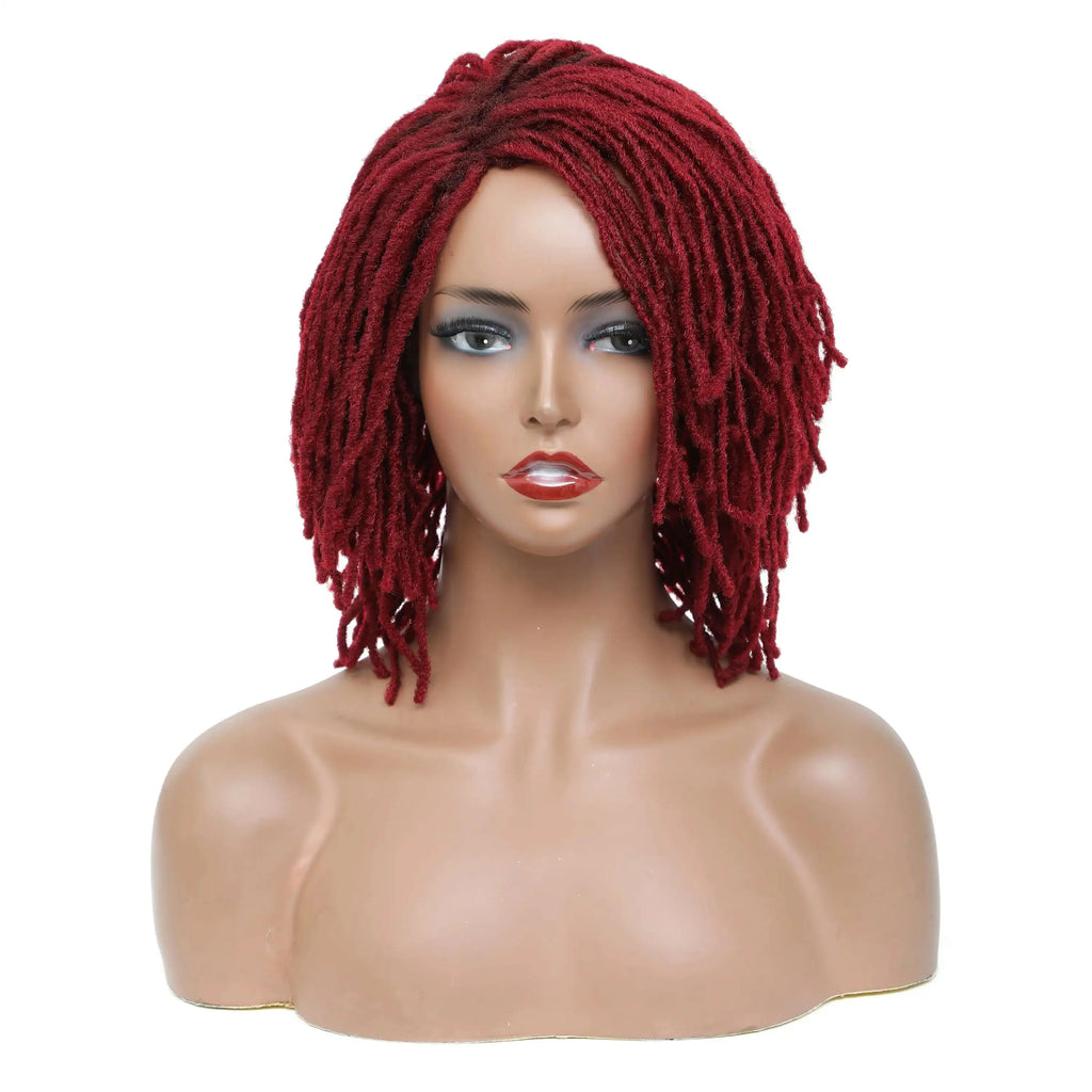 10" Ombre Dreadlock Wig | Sister Locs | Faux Locs Crochet Braids | Synthetic Twist Hair