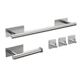 5-Piece Bathroom Hardware Set – Wall-Mounted Accessories Including Towel Bar, Hooks, and Toilet Paper Holder