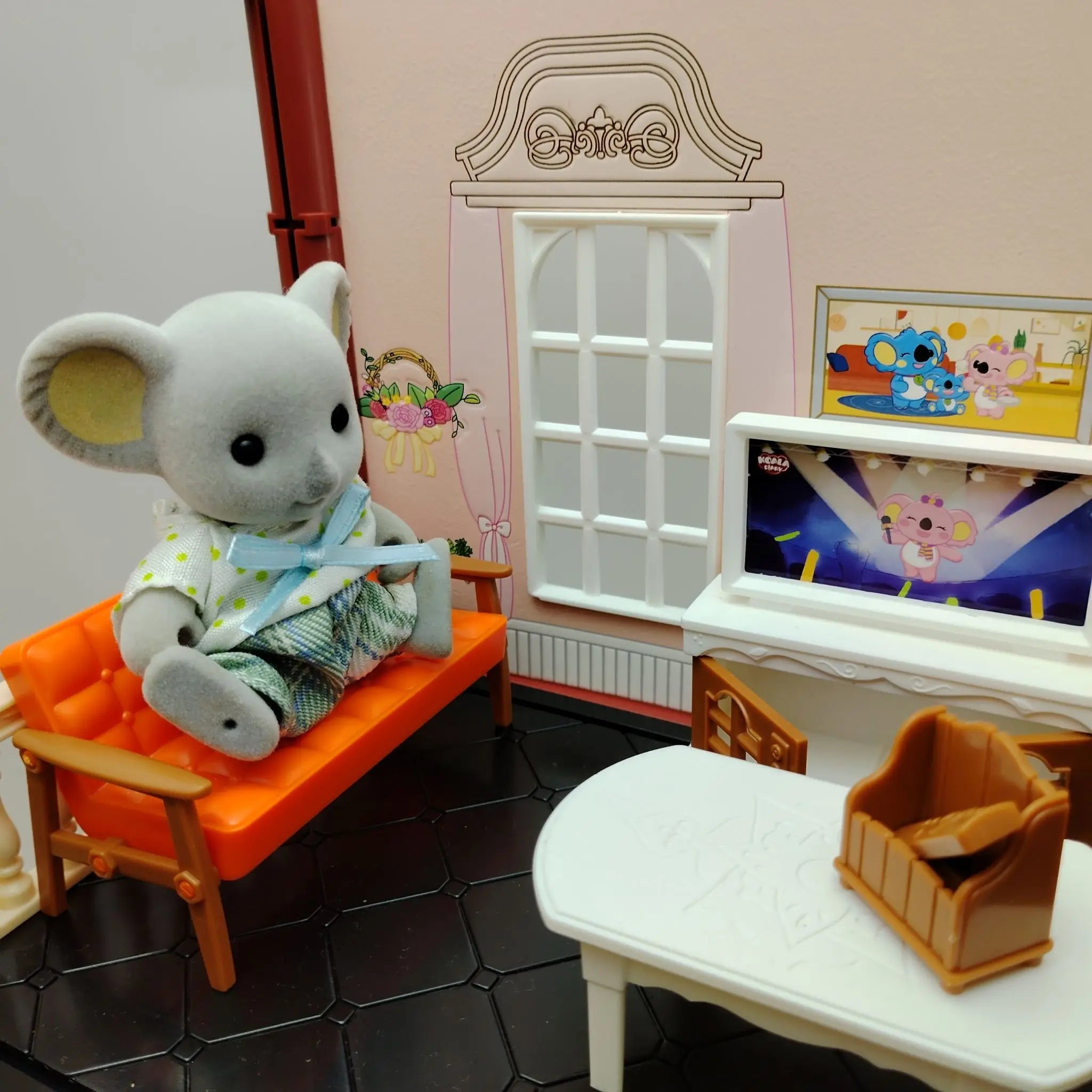 miniature items dollhouse furniture accessories living room bedroom supermarket shopping games family interaction doll kids toys