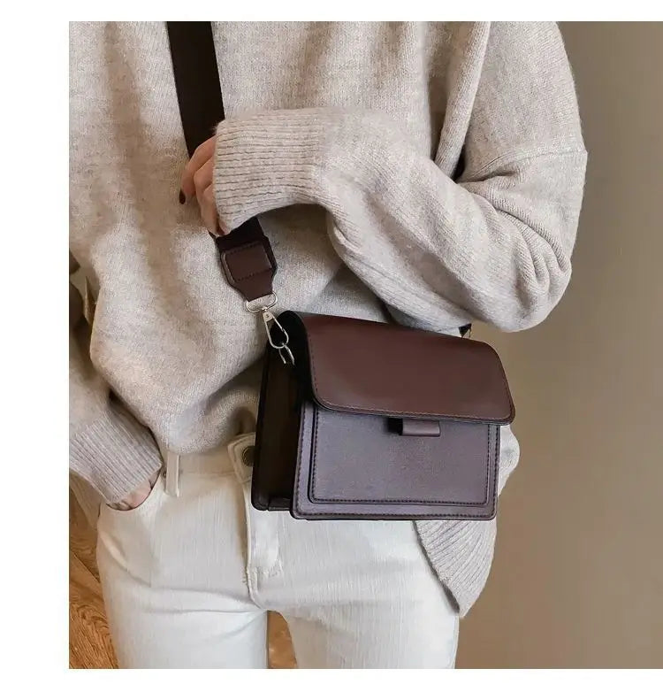 Fashion Brand Women's Small Crossbody Bag | Lightweight PU Leather Messenger Bag (Flap Handbag Purse, Summer Travel Bag for Female)