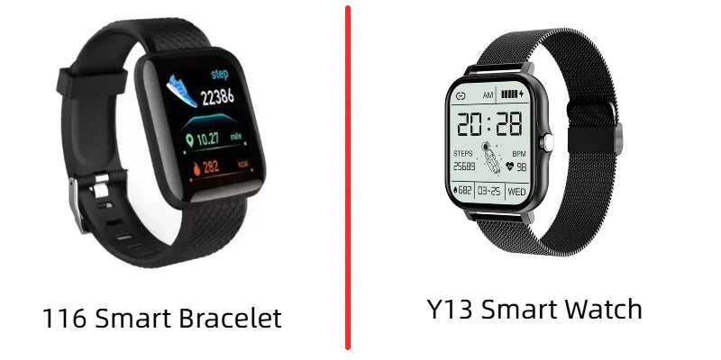 Multifunction Smart Watch For Men Women Kids Message Remind Music Control Sport Step Calories D13 Smartwatch Alarm Clock 116Plus