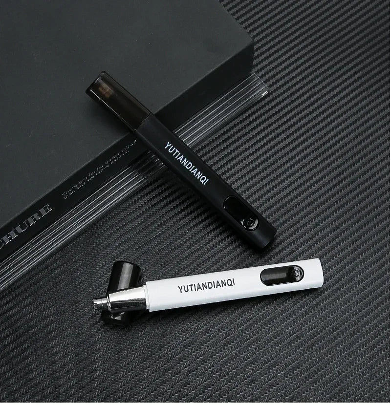 2 In 1 Electric Portable Ear And Nose Hair Trimmer Clipper 2024 Professional Painless Portable Eyebrow For Men