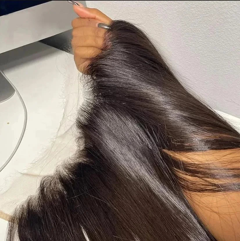 13x4 Transparent Lace Frontal | Pre-Plucked Straight & Body Wave Human Hair | Bleached Knots