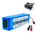 Blue 48V 90Ah Lithium-Ion Battery Pack with Charger