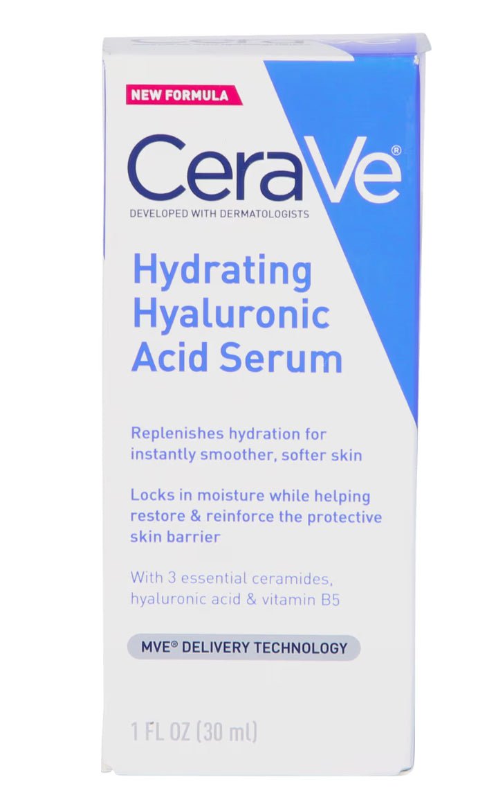CeraVe Hydrating Hyaluronic Acid Face Serum, 1 fl oz