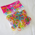 Colorful Loom Bands Latex Free Rubber Bands 300 pieces with crochet needle