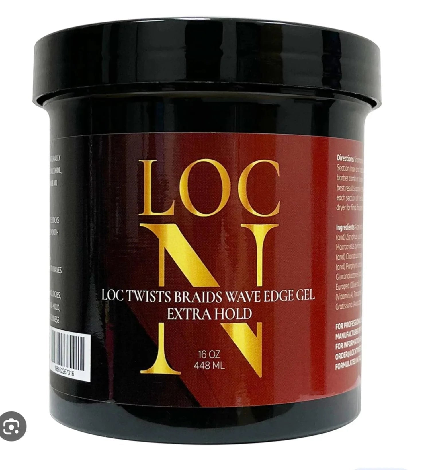 Loc'N Twists & Braids Wave Edge Gel, 8 oz