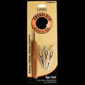 LQQKS CURVED DREADLOCK TOOL 3PC + BAMBOO CROCHET SINGLE HOOK