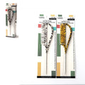 LQQKS Pin Tail Comb Metal with Curved Handle, Animal Print