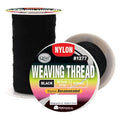 M&M NYLON WEAVING THREAD BLACK 60YD