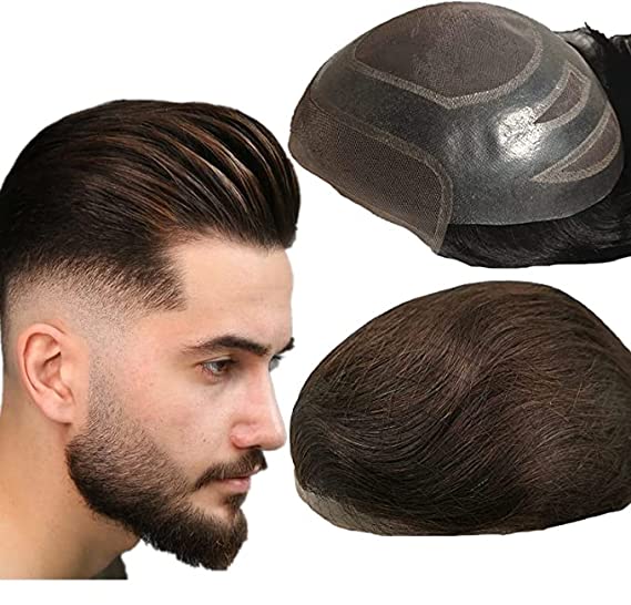VIP Extensions FPM Men's Toupee, 100% Human Hair