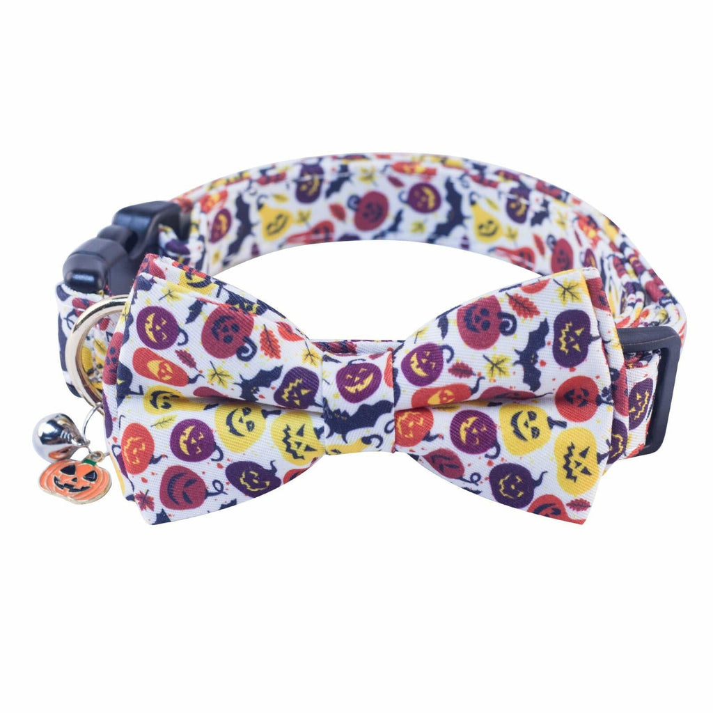 NISIYE Dog Bowtie Collar Soft Adjustable Blue with Metal Buckle for Pets