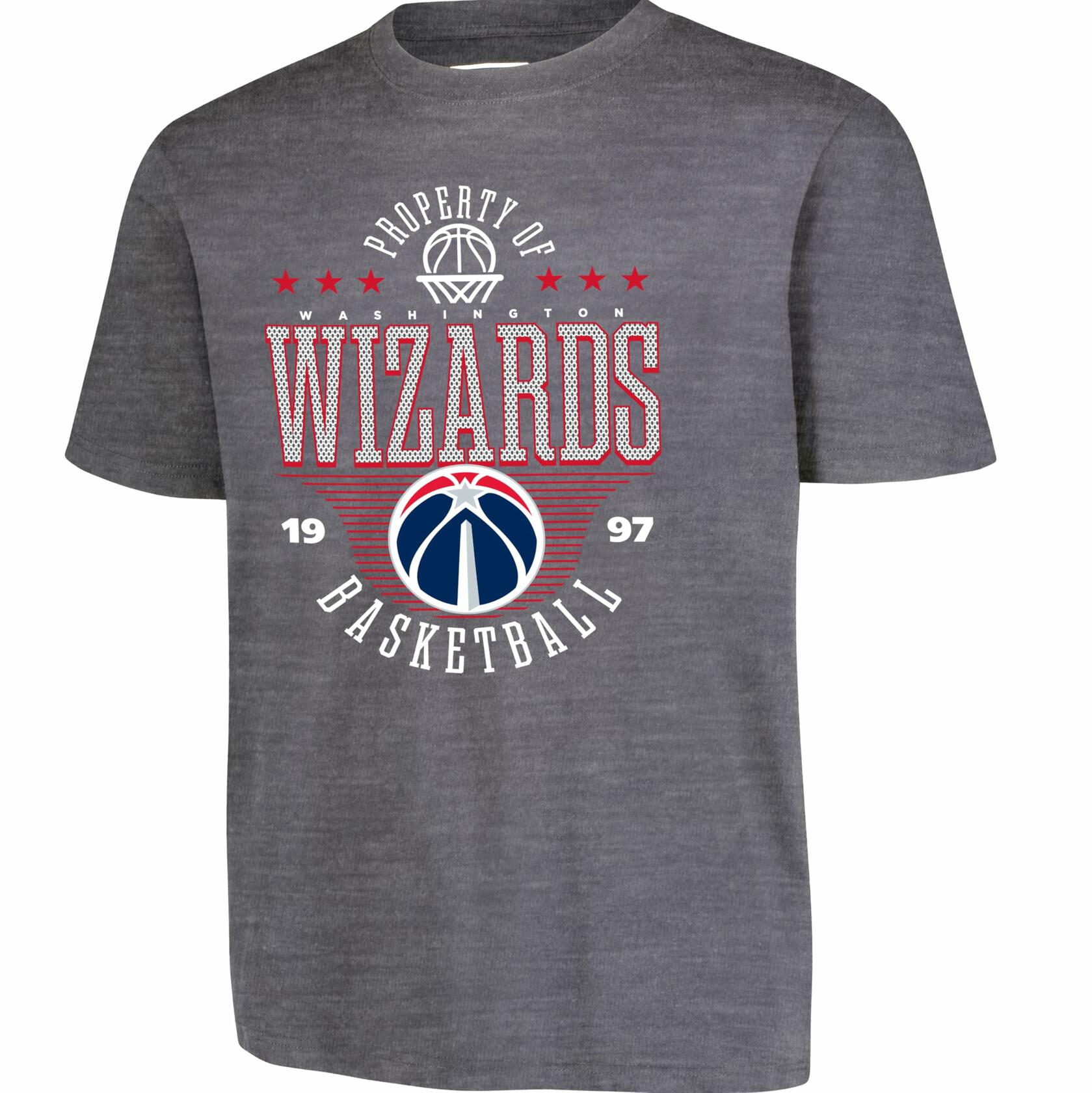 Ultra Game Boys' Mad Props T-Shirt Washington Wizards Heather Charcoal Size 8