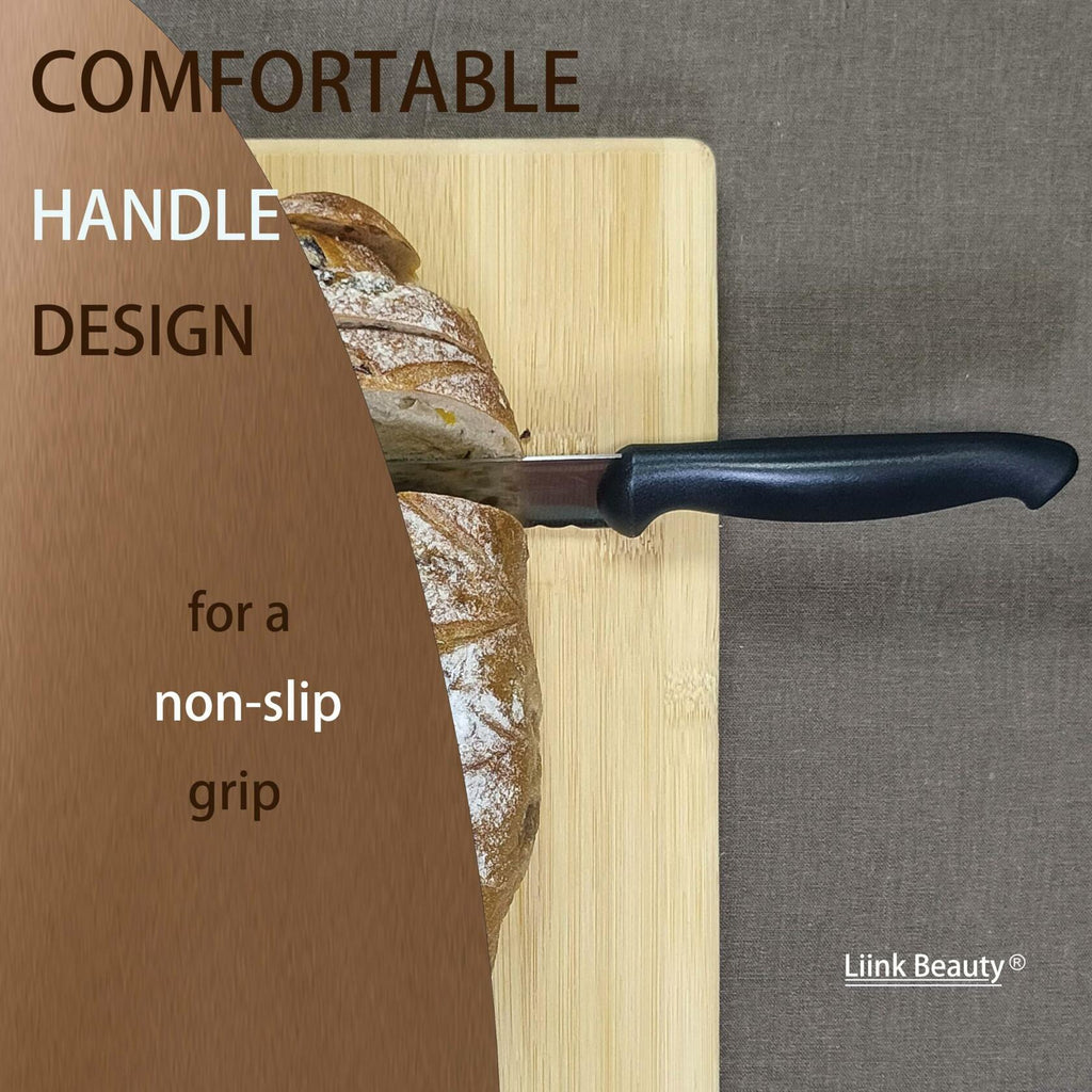 LiinkBeauty Stainless Steel Bread Knife 10-Inch Silver Small