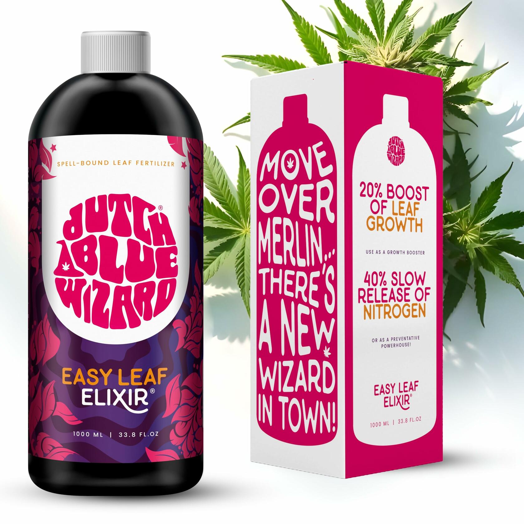 Dutch Blue Wizard Easy Leaf Elixir Plant Food Hydroponics Liquid Nutrient
