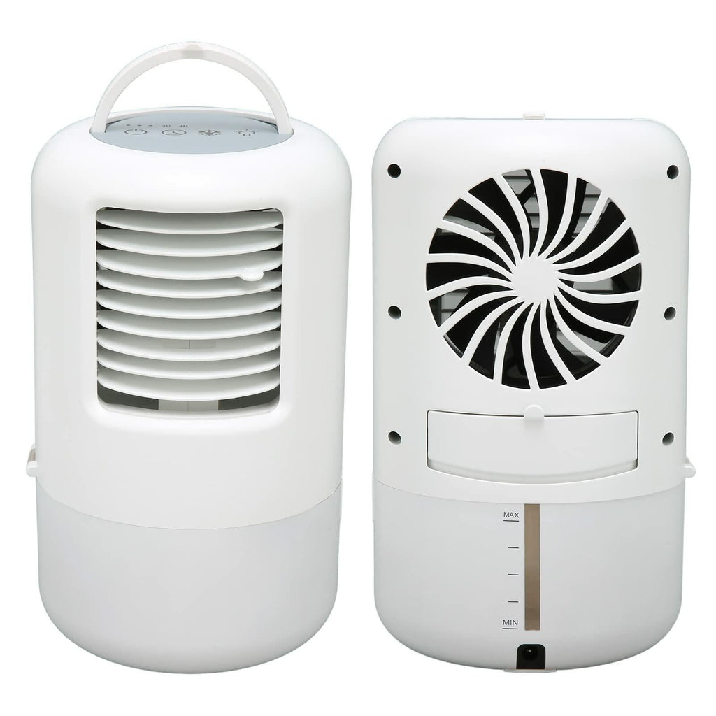 YUYTE Portable Air Conditioner Cooler Humidifier 3 Speeds 7 Colors 500ML White
