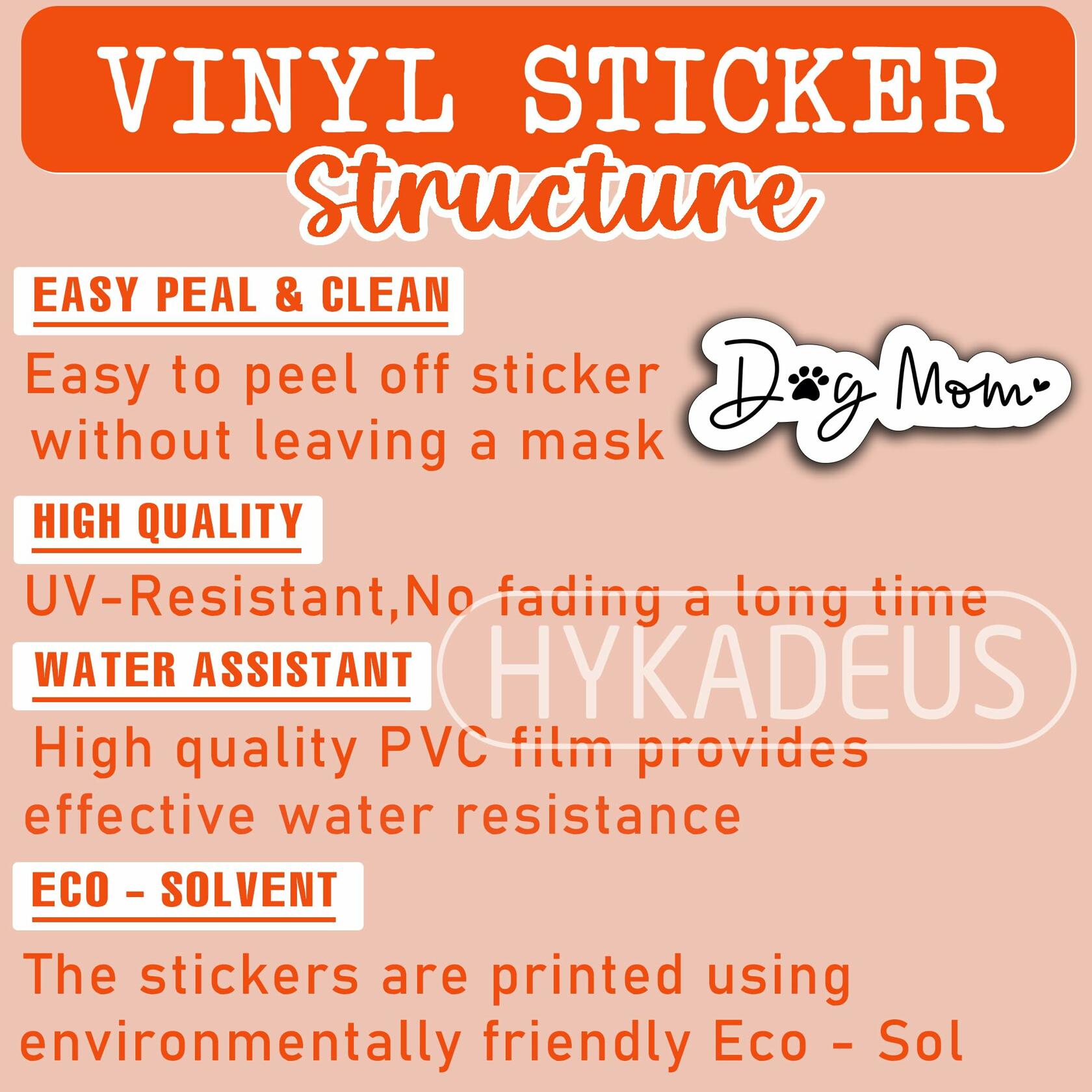 3Pcs Dog Mom Stickers Waterproof Vinyl Decals Laptop Phone Tumbler Cup
