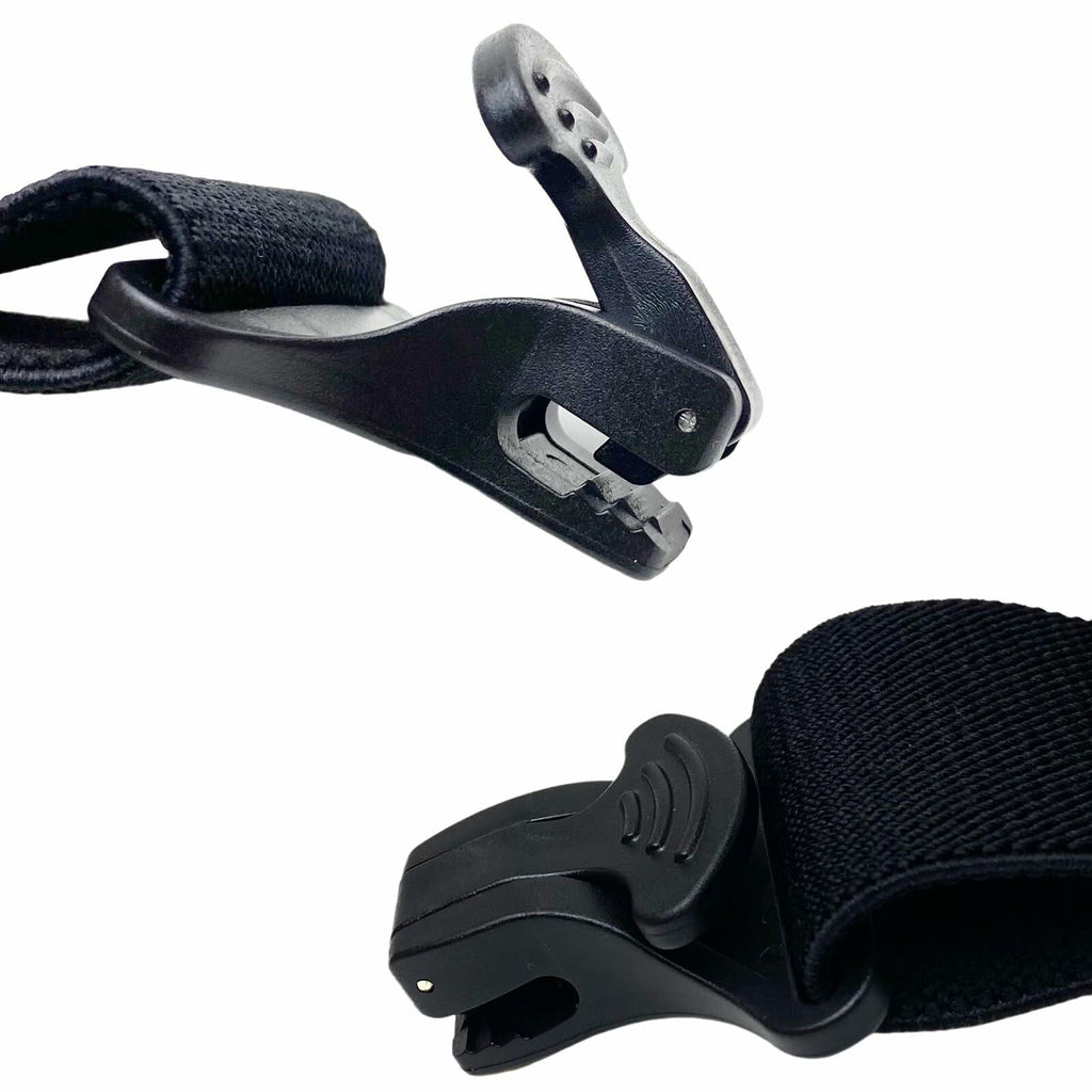 PDRMZRT Y Back Invisible Suspenders Men Big Tall Clips Black Size One Size