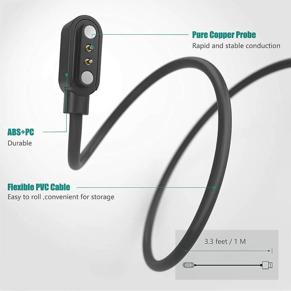 Lamshaw SLAYKAM Bark Collar Magnetic Charger 2 Pack Black