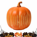 YCNASSS Thanksgiving Starry Night LED Pumpkin Lights Timer Orange Medium