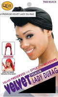 Premium Velvet Lady Du-Rag, Black (9003)