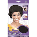 Qfitt Satin Sleep Cap #151 Large Black
