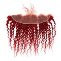 RIO Bohemian Frontal Ear to Ear 13x4, Red