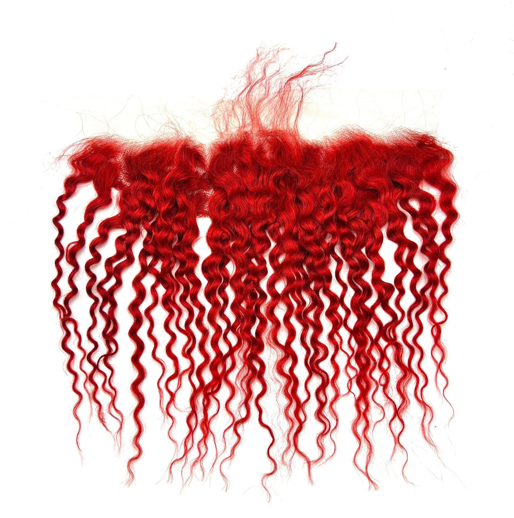 RIO Bohemian Frontal Ear to Ear 13x4, Red