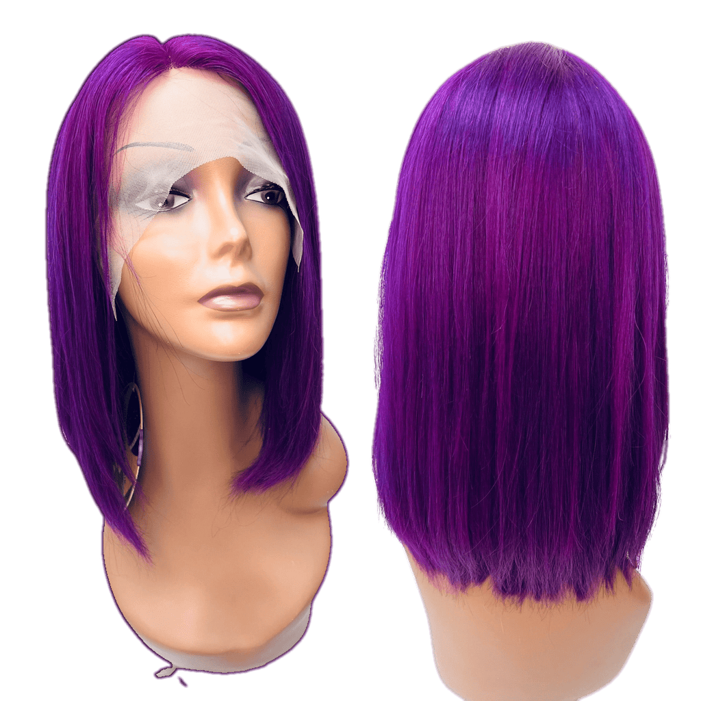 RIO Lace Front U-Part Human Hair Bob Wig, Straight