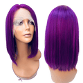 RIO Lace Front U-Part Human Hair Bob Wig, Straight