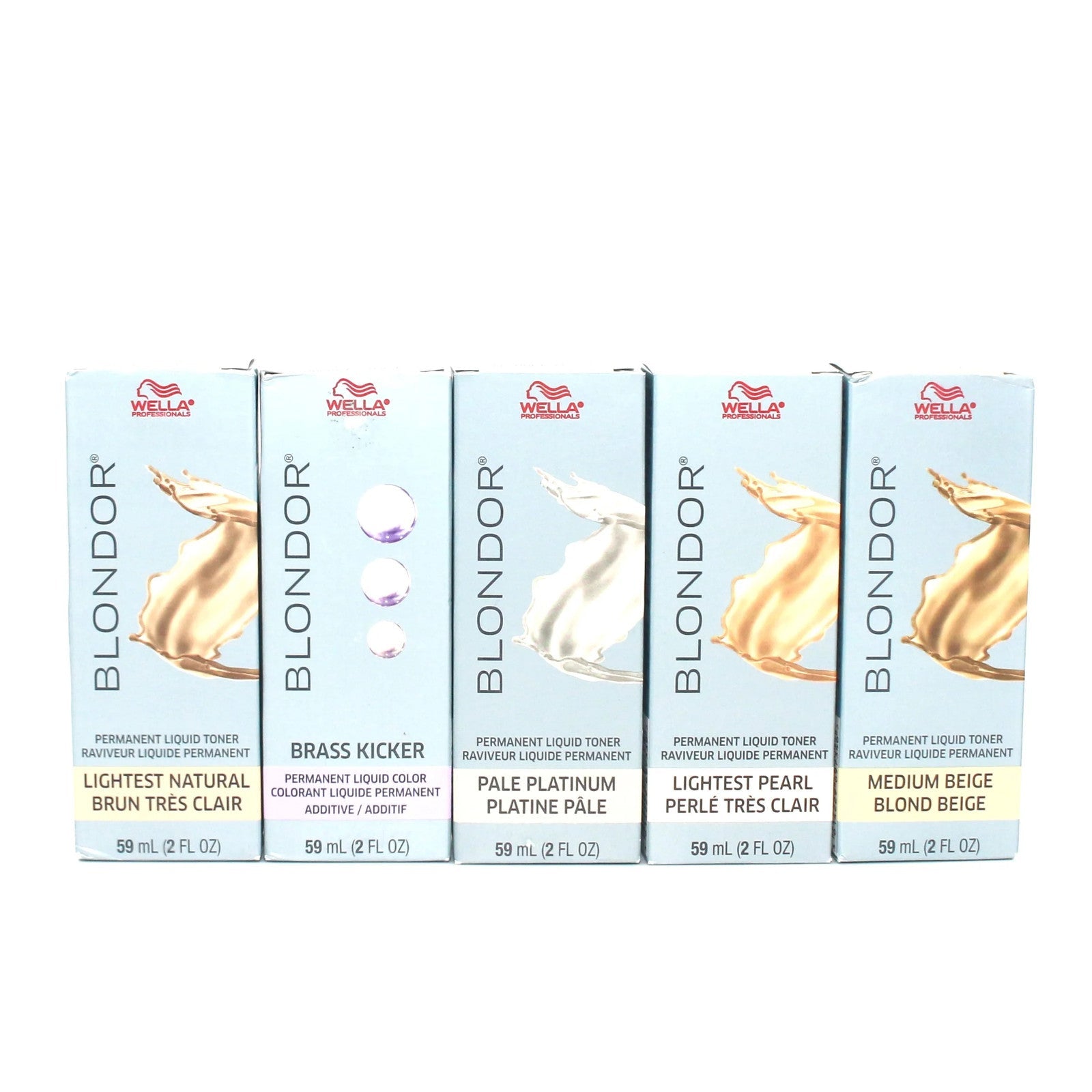 Wella Pro Blondor Permanent Liquid Toner /03 Lightest Natural, 2 oz