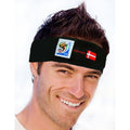 Denmark World Cup Soccer Headband - Vintage Collectible Official FIFA Licensed