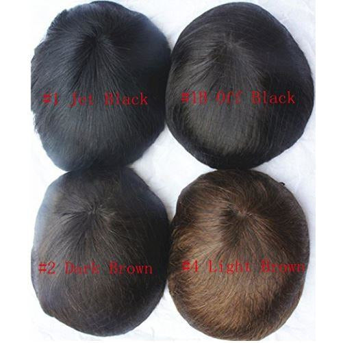 VIP Extensions Men's PU Skin Toupee, 100% Human Hair